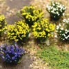 JTT 95643 - Flower Bushes: Cool Color 48/pk - Multi Scale