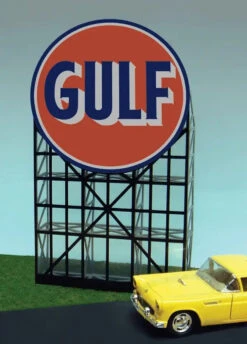 Miller Engineering 6082 - Animated Billboard Gulf Gas Small - Multi Scale