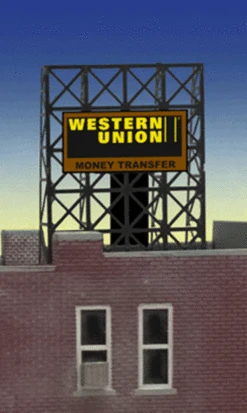 Miller Engineering 338940 - Animated Billboard - Western Union - N & Z