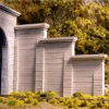 Chooch #8421 - Concrete Stepped Tunnel Abutment (2) - HO Scale -Woodland Scenics Shop CHO8421a 67985.1671410932