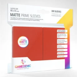 Gamegenic 1027 - Matte Prime Card Sleeves: Red