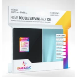 Gamegenic 1074 - Prime Card Sleeves: Double Sleeving Pack 100 Black