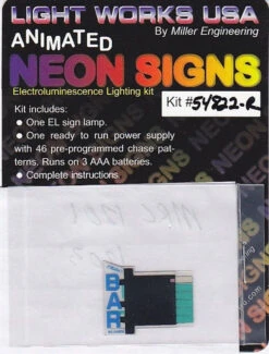 Miller Engineering 54822R - Animated Signs -BAR- Vertical Right Hand N/HO