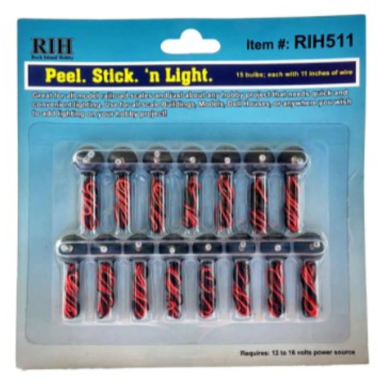 Rock Island Hobby 511 - Peel Stick N Light - 15 Peices - Multi Scale 3 Rock Island Hobby 511 - Peel Stick N Light - 15 Peices - Multi Scale