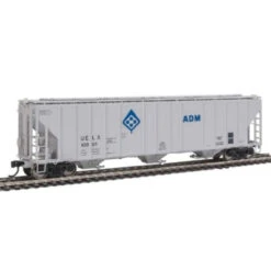Walthers Proto 920-106147 - 55' Evans 4780 Cubic Foot 3-Bay Covered Hopper UELX 10009 - HO Scale