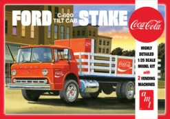 AMT 1147 - Ford C600 Stake Bed W/ Coca Cola Machines - 1:25 Scale Kit