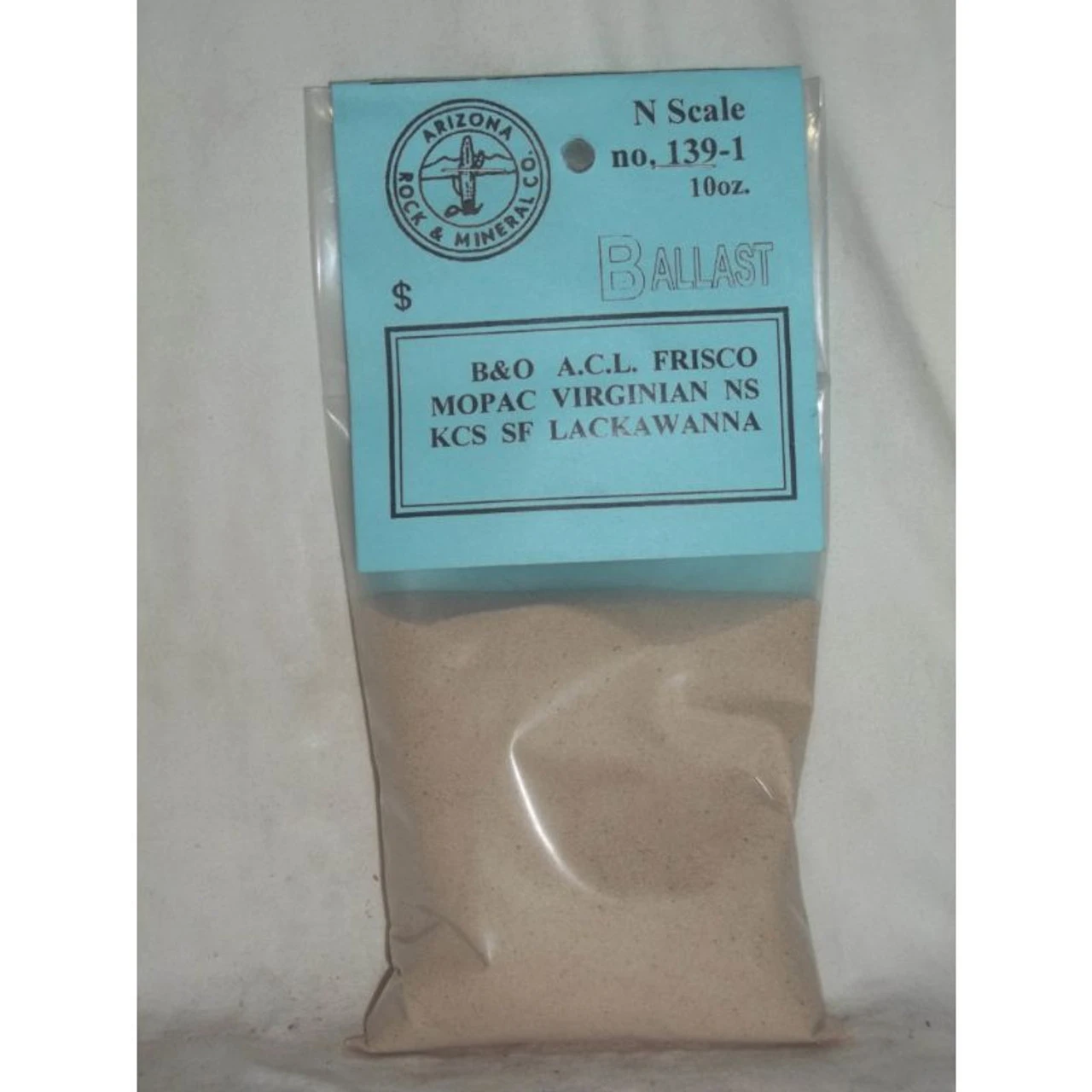 Arizona Rock And Mineral 1391 - White Limestone Ballast - N Scale 3 Arizona Rock And Mineral 1391 - White Limestone Ballast - N Scale