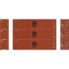 Athearn 17438 - 40' Corrugated Container (3) MSC - N Scale -Woodland Scenics Shop ath17438 33836.1671412205