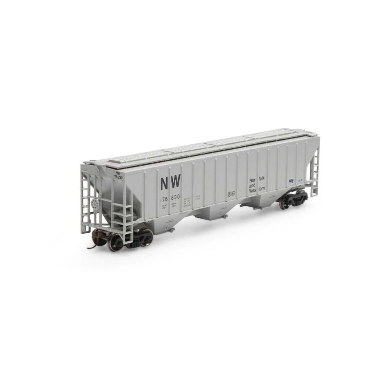 Athearn RTR 18790 - PS 4740 Covered Hopper Norfolk & Western (NW) 176830 - HO Scale 3 Athearn RTR 18790 - PS 4740 Covered Hopper Norfolk & Western (NW) 176830 - HO Scale