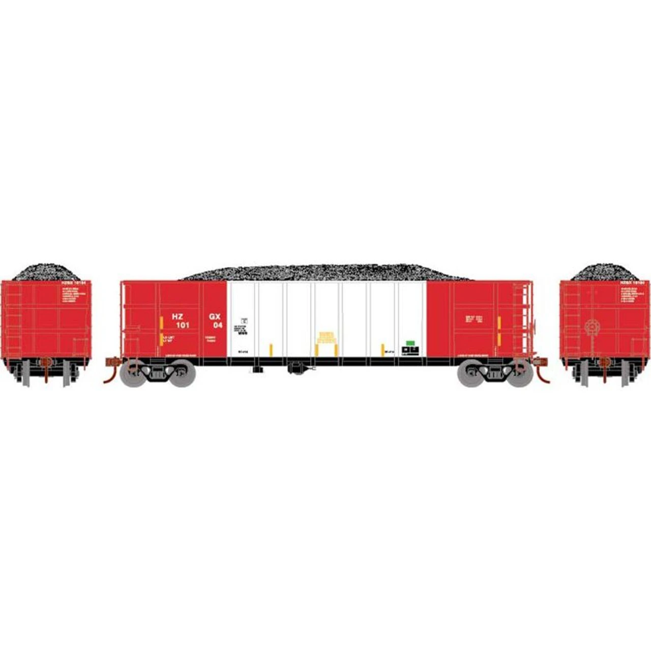 Athearn 3840 - Thrall High Side Gondola W/Load Herzog (HZGX) 10104 - N Scale 3 Athearn 3840 - Thrall High Side Gondola W/Load Herzog (HZGX) 10104 - N Scale