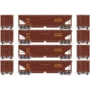 Athearn RTR 7080 - 40' Offset Ballast Hopper W/ Load Alaska Railroad (ARR) 7125, 7132, 7144, 7157 - HO Scale