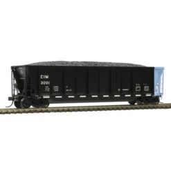 Atlas 20006694 - Coalveyor Bathtub Gondola - (Black/Blue) Chicago & Illinois Midland (CIM) 3001 - HO Scale