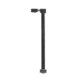 Atlas 70000181 - SINGLE ARM SQUARE LIGHT, BLACK 15FT, WARM LED [3-PACK] - N Scale