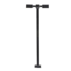 Atlas 70000211 - DOUBLE ARM SQUARE LIGHT, BLACK, 15FT, WARM LED [3-PACK] - HO Scale