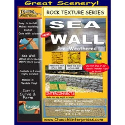 Chooch 8570 - Flexible Sea Wall Large (2 Pieces) - HO / O Scale