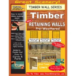 Chooch 8612 - Flexible Timber Retailing Wall (.135â€ Board Width) - ALL Scale