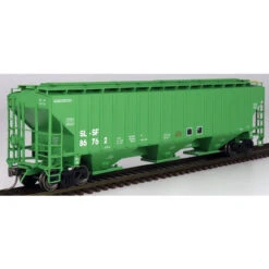 InterMountain 453119-06 - PS 4750 CU FT 3 Bay Rib-Sided Hopper - BN Green Paint St Louis - San Francisco (SLSF) 86762 - HO Scale