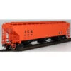 InterMountain 453121-03 - PS 4750 CU FT 3 Bay Rib-Sided Hopper - Plain Illinois Central Gulf (ICG) 766774 - HO Scale