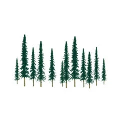 JTT 92012 - Conifer Trees 6"-10", 12pcs - O Scale