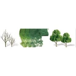 JTT 92021 - Decidious Trees Pro Kit 1.5"-3", 16pcs - N Scale