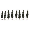 JTT 92134 - Conifer 4-1/4" To 4-5/16" - 8pcs - Multi Scale