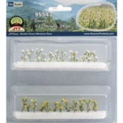 JTT 95543 - Daisies: 24/pk - 1/2in - HO Scale