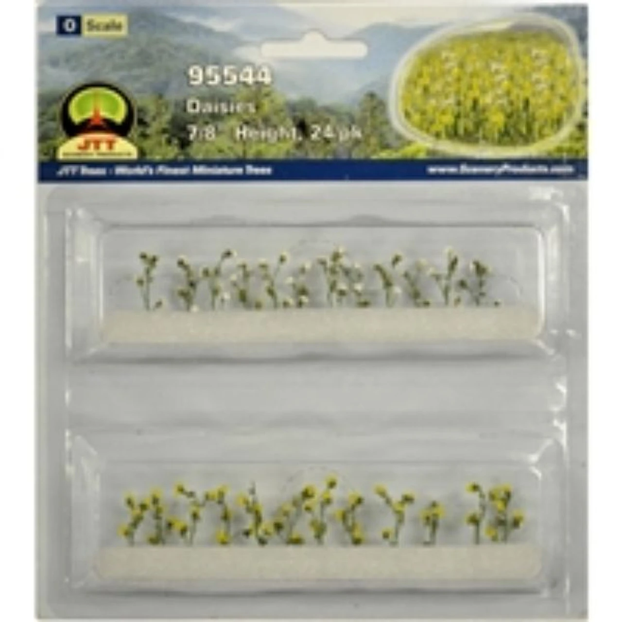 JTT 95544 - Daisies: 24/pk - 7/8in - O Scale 3 JTT 95544 - Daisies: 24/pk - 7/8in - O Scale