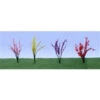 JTT 95545 - Flower Bushes: Red, Pink, Yellow, Purple 40/pk - 1/2 - 3/4in - HO Scale -Woodland Scenics Shop jtt595545 44868.1671411316