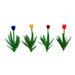 JTT 95555 - Tulips:Color Assortment 36/pk - 1") - O Scale