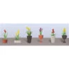JTT 95567 - Flower Plants Potted Assortment: #2 - 6/pk - HO Scale
