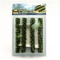 JTT 95615 - Hedgerows: 4/pk - 3/4 X 1 X 6" - HO Scale