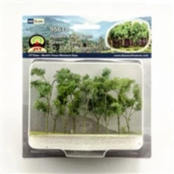 JTT 95617 - Woodsedge: Green 9/pk - 3" - 3.5" - HO Scale