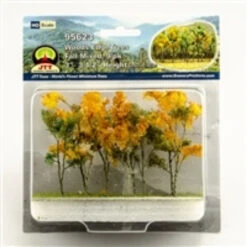 JTT 95623 - Woodsedge: Fall Mixed 9/pk - 3" - 3.5" - HO Scale
