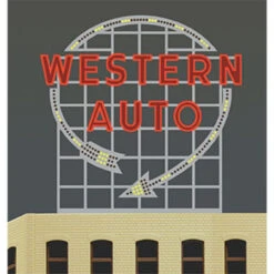 Miller Engineering 2481 - Western Auto Animated Neon Billboard - Multi Scale