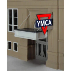 Miller Engineering 3072 - Animated YMCA Vertical Sign - HO Or N Scale