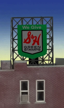 Miller Engineering 338890 - Animated S&H Billboard - N Or Z Scale