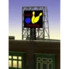 Miller Engineering 338955 - Animated Bowling Rooftop Billboard - N Or Z Scale
