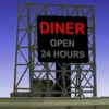 Miller Engineering 338965 - Animated Diner Billboard - N Or Z Scale