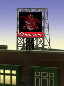 Miller Engineering 339015 - Animated Budweiser Eagle Billboard - N Or Z Scale