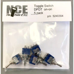 NCE 304 - DPDT Toggle Switch 5 Pack - Multi Scale