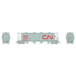 Rapido 127023A-1 - NSC 3800 Cylindrical Hopper Canadien National (CN) 369404 - HO Scale