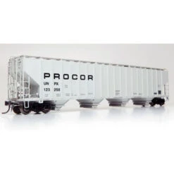 Rapido 157006-02 - Procor 5820 Covered Hopper: UNPX - Procor Mid Black Solid Procor (UNPX) 122634 - HO Scale