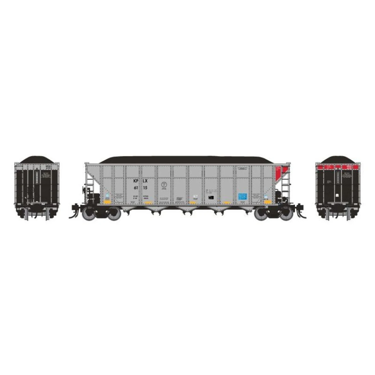 Rapido 169017A-6 - Autoflood III Coal Hopper KPLX 6222 - HO Scale 3 Rapido 169017A-6 - Autoflood III Coal Hopper KPLX 6222 - HO Scale