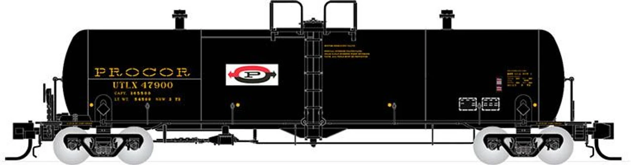 Rapido 53500102 - Procor 20K Gal Tank Car: UTLX As Delivered Split P Logo Union Tank Car Co (UTLX) 47902 - N Scale 3 Rapido 53500102 - Procor 20K Gal Tank Car: UTLX As Delivered Split P Logo Union Tank Car Co (UTLX) 47902 - N Scale