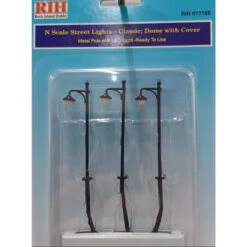 Rock Island Hobby 013108 - Street Lights - Classic; Dome With Cover - N Scale