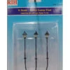 Rock Island Hobby 013109 - Street Lights - Lamp Posts (3) - N Scale -Woodland Scenics Shop rih013109 53241.1668033230