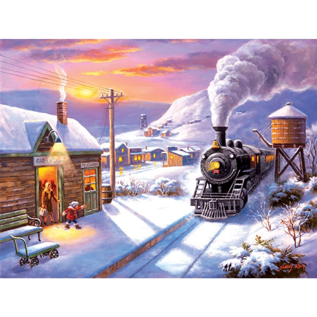 SunsOut 40653 - Greenville Depot Jigsaw Puzzle - 3 SunsOut 40653 - Greenville Depot Jigsaw Puzzle -