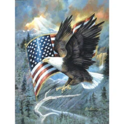 SunsOut CL59012 - American Eagle Jigsaw Puzzle, By Ruane Manning -