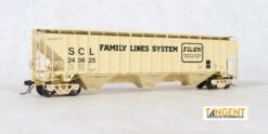 Tangent Scale Models 20054-04 - Pullman Standard 4750 "Original 7-1980" Seaboard Coast Line (SCL) 243550 - HO Scale