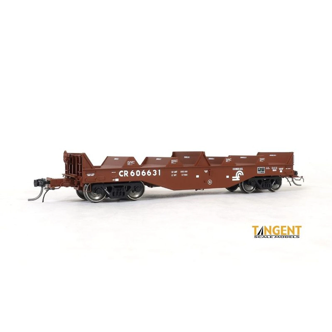 Tangent Scale Models 2701304 - Conrail (CR) "G41A Repaint 1997" W/ Hoods - PRR Shops G41A Coil Car Conrail (CR) 606627 - HO Scale 3 Tangent Scale Models 2701304 - Conrail (CR) "G41A Repaint 1997" W/ Hoods - PRR Shops G41A Coil Car Conrail (CR) 606627 - HO Scale